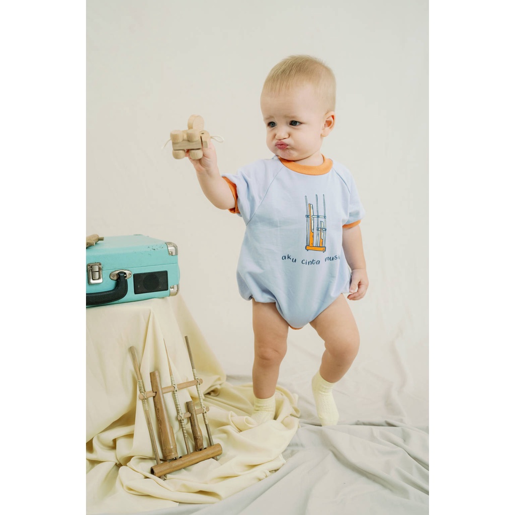 BOHOBABY BOHOPANNA OVERSIZED BODYSUIT 0-1Y ROMPER NUSANTARA ANAK