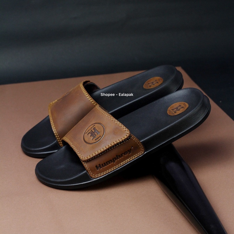 SANDAL KULIT ASLI GARUT / SANDAL HUMPREY / SANDAL KULIT PRIA / SANDAL SLOP / SANDAL PRIA / SANDAL SL