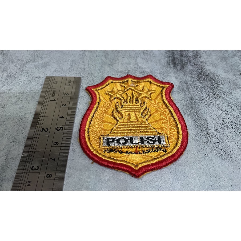 Badge Timbul Polis* Kewenangan - Bet Sat Kewenangan - Bordir Polis*