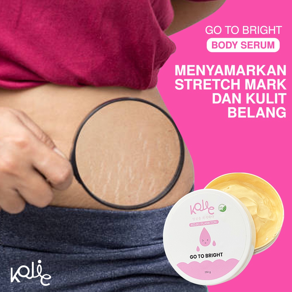 Body Cream Kojic Plankton BPOM Go to Bright