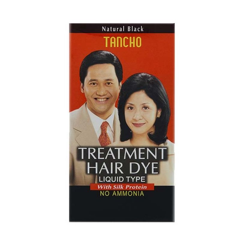 Tancho Treatment Hair Dye Natural Black 20ml/Tancho Semir Rambut Black