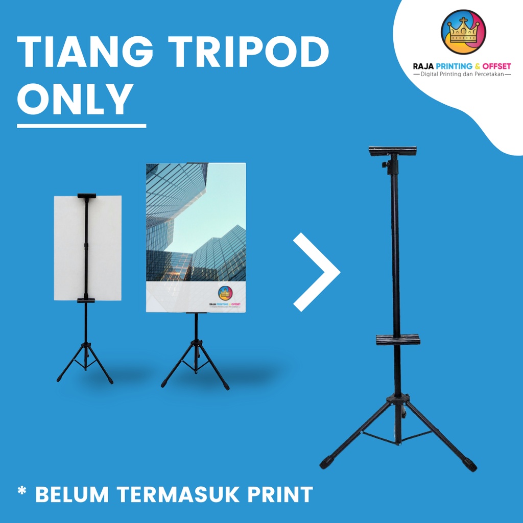 TIANG TRIPOD BANNER ONLY (TANPA PRINT TANPA CETAK)