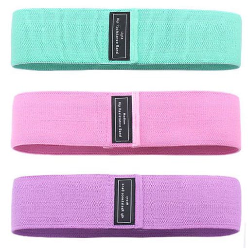 PROMO PAKET ISI 3PCS karet gelang ketahanan yoga peralatan fitness dalam dan luar ruangan Pilates latihan Resistance Loop Bands SET 3PCS Yoga Band Karet Yoga js-9