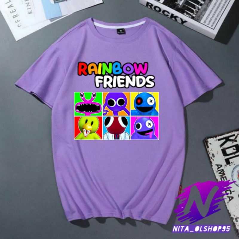 kaos anak rainbow friends kaos rainbow baju kaos anak atasan anak premium