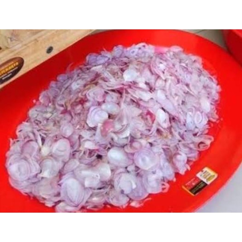 

bawang merah iris/500gram )Rp 25.000