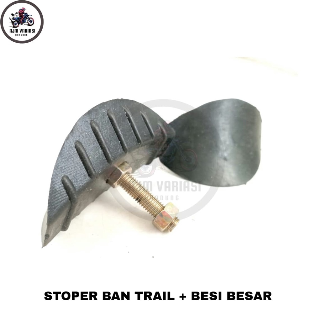 Karet Ganjalan Motor Trail Stoper Ban Trail + Besi Besar YZ KLX Dtracker CRF 150 WR 155 Motocross Supermoto