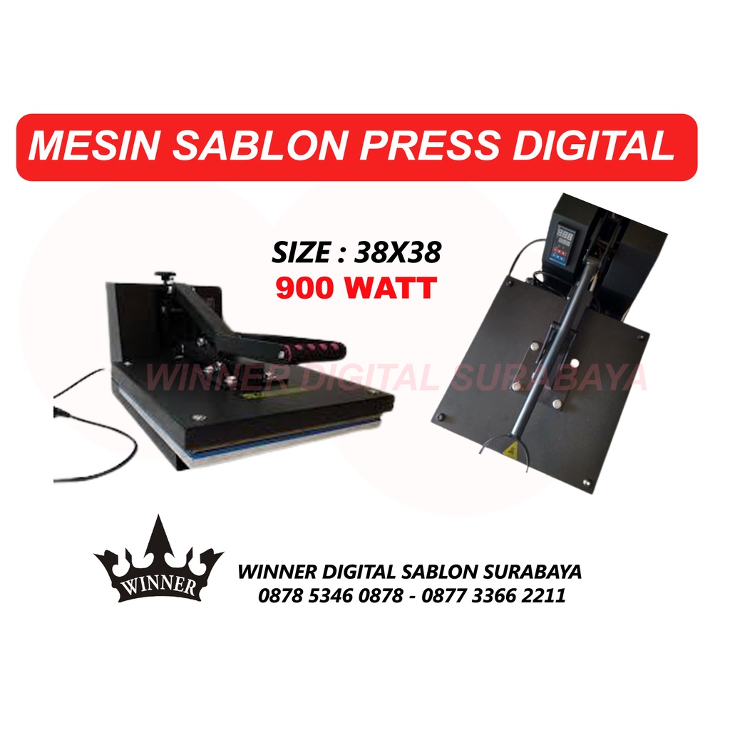 MESIN PRESS SABLON KAOS 38X38 MESIN HITAM / MESIN PRESS BAJU / MESIN PRESS SABLON KAOS