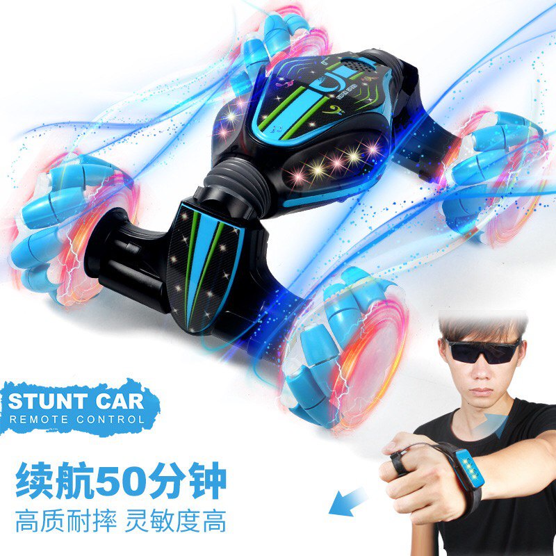 RC Hand Gesture Mainan Mobil Sensor Tangan Remote Control Stunt Car