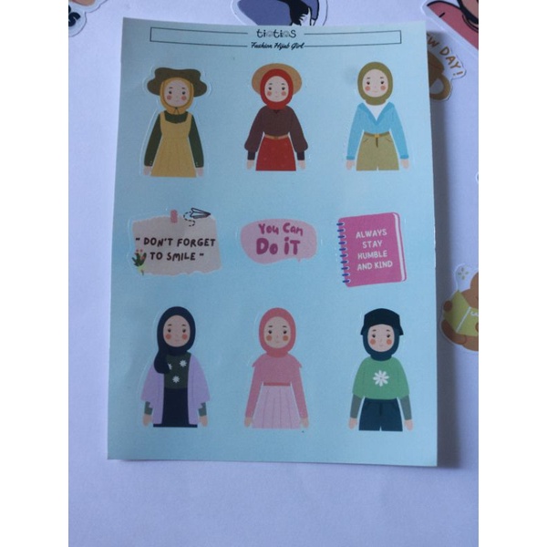 

[TINTINS.CO] STICKER AESTHETIC HIJAB GIRL (1 LEMBAR)