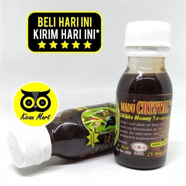 PAKAN MAKANAN MINUMAN BURUNG PLECI KOLIBRI NEKTAR NECTAR MADU CRYSTAL BMW SARI BUNGA PROPOLIS AOV4BM