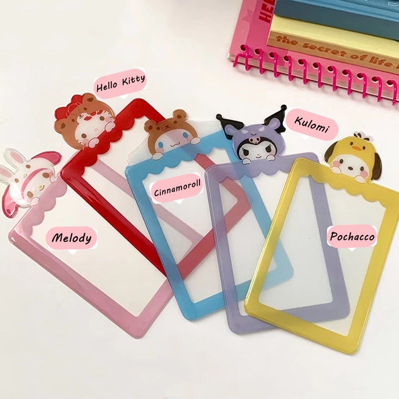 Case Holder Kartu Idol Foto Ukuran 6.5x9cm 3 Inch Tahan Air Motif Kartun Untuk Pelajar