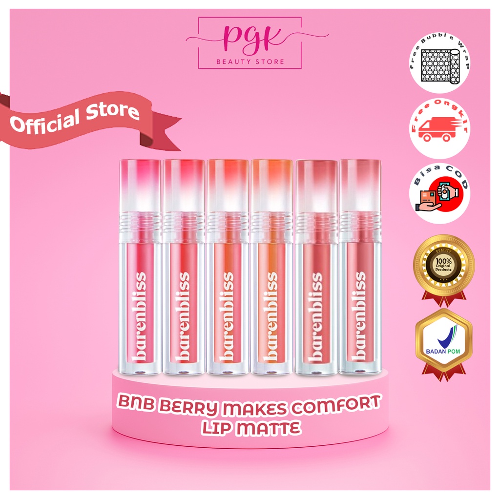 BNB Barenbliss Berry Makes Comfort Lip Matte - Lip Matte Barenbliss Original BPOM