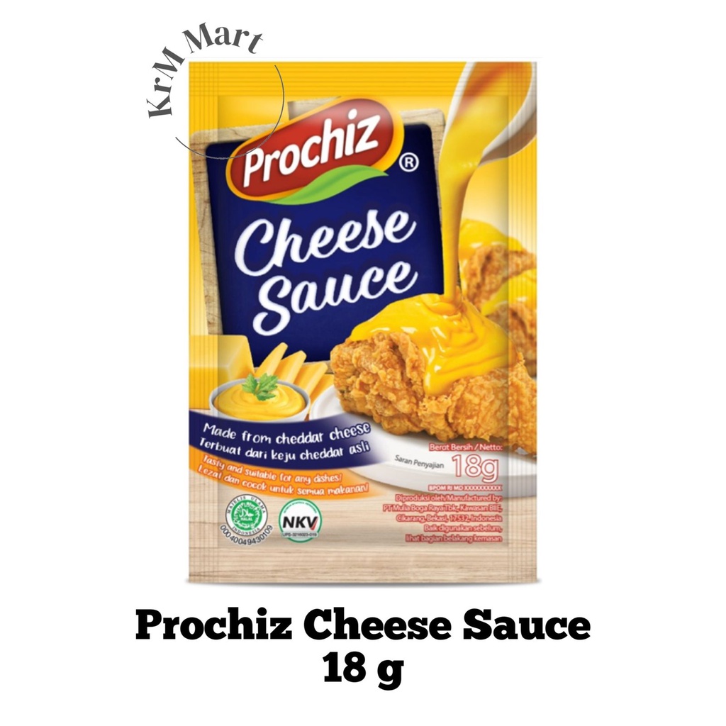 Prochiz Cheese Sauce 18 gr saus keju cheddar chedar asli 18g gram