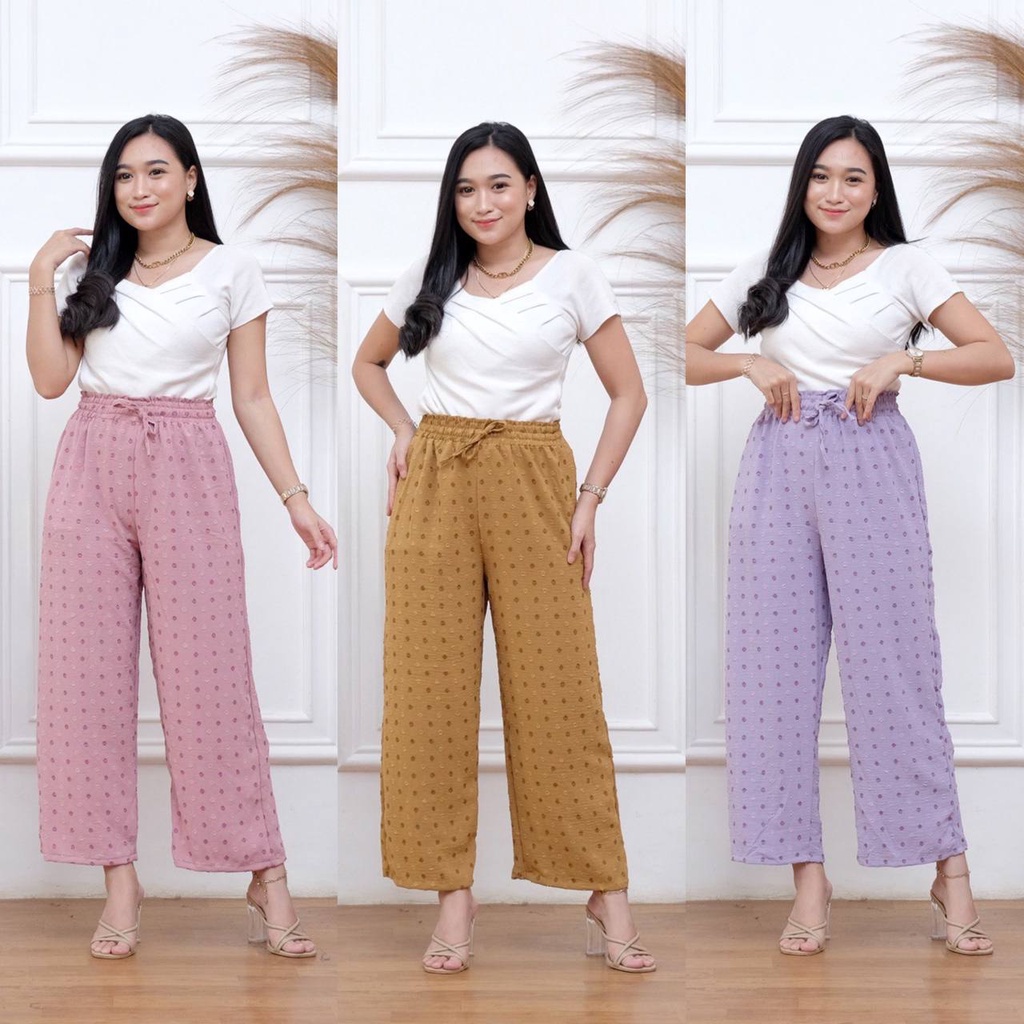 GROSIR CELANA KULOT CRINKLE CULLOTE AIRFLOW RUBY PREMIUM - CELANA KULOT HIGHWAIST ( HARGA PROMO )