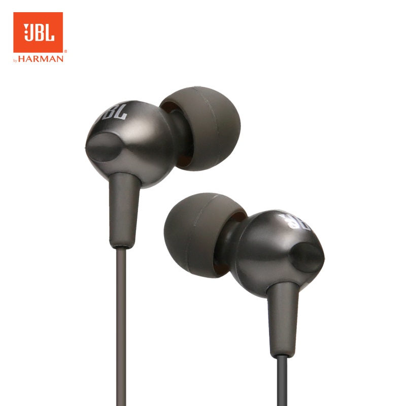 Jbl C200SI Earphone Stereo Deep Bass Handsfree Dengan Mic + Kabel Jack 3.5mm