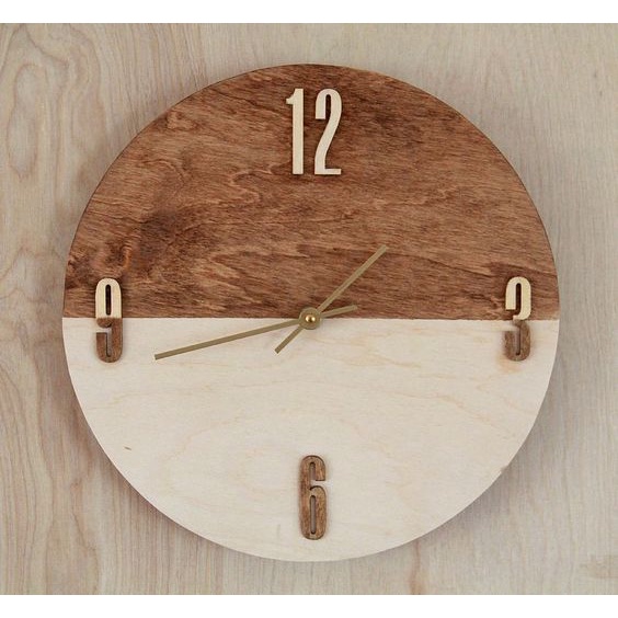 Jam Dinding Modern Mewah Kayu Jati