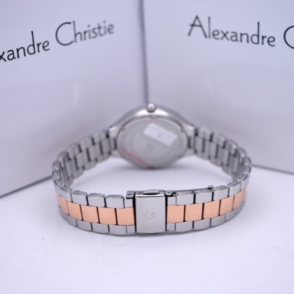 ORIGINAL Jam Tangan Wanita Alexandre Christie AC 2696 / AC2696 / 2696 Garansi Resmi 1 Tahun, Stainless