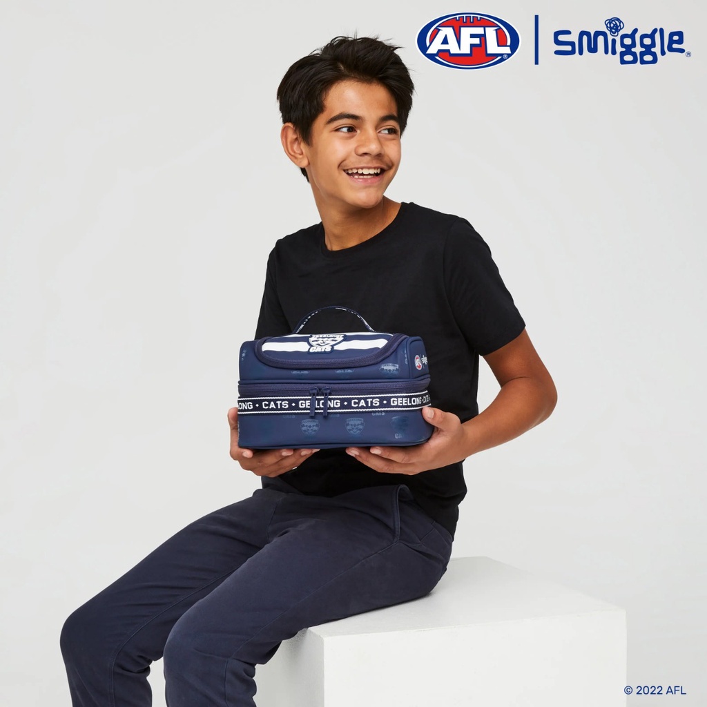 SMIGGLE ORI AFL Double Decker Lunchbox Lunchbag Australian Football League series
