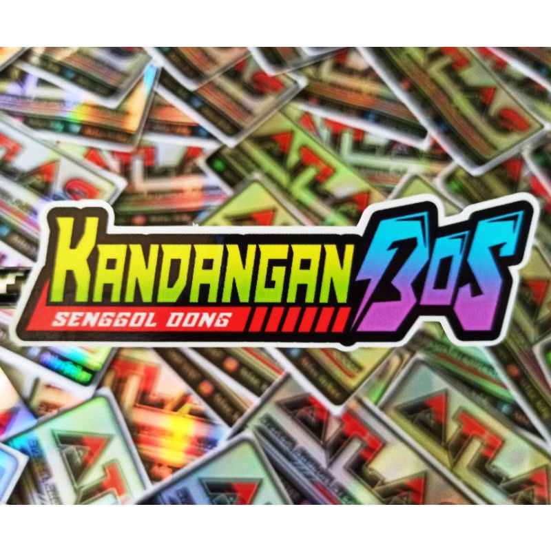 STIKER KANDANGAN BOS SENGGOL DONG