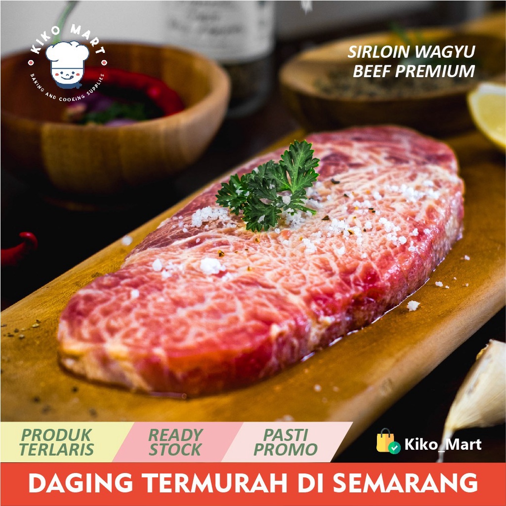 Jual SIRLOIN WAGYU BEEF STEAK PREMIUM 200gr Shopee Indonesia