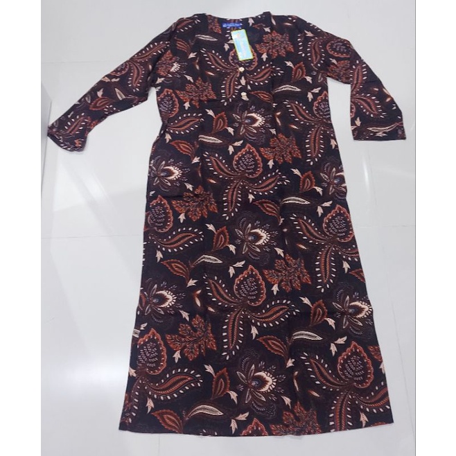 Daster Kencana Ungu Label Biru Model Gamis