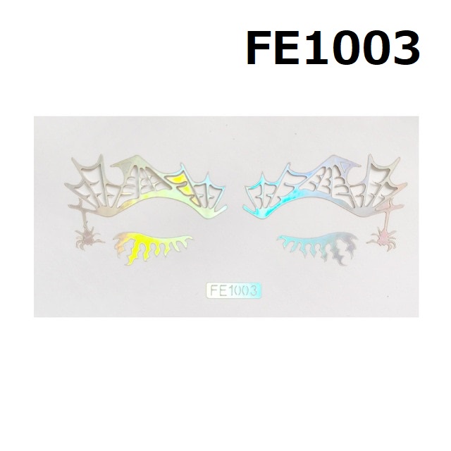 CSP102 Eyeliner Sticker Metalik Pesta Halloween Cosplay Instan