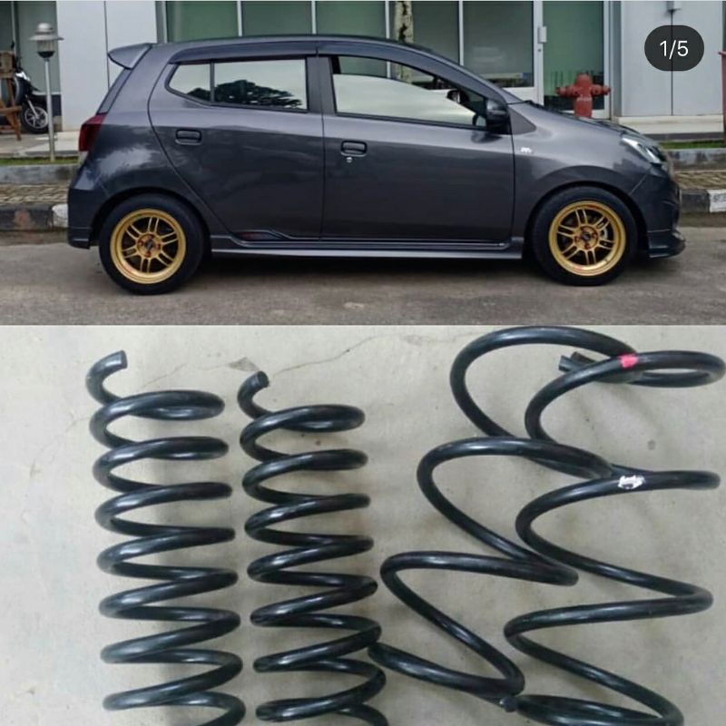 Loweringkit Custom Per Mobil Ayla Loweringkit Custom Per Mobil spiral Coil spring Loweringkit Custom