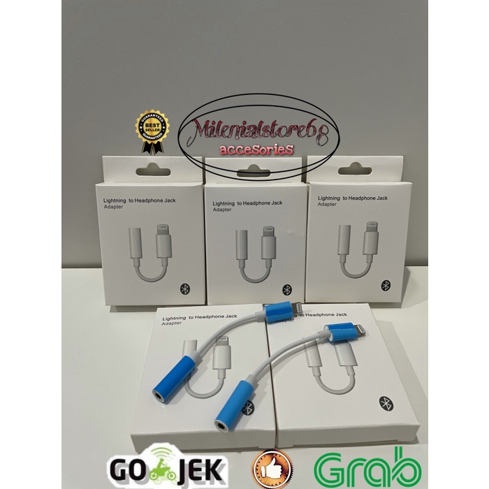 Lightning To Headphone Jack Adapter Sambungan Headset Iphone 7 7+