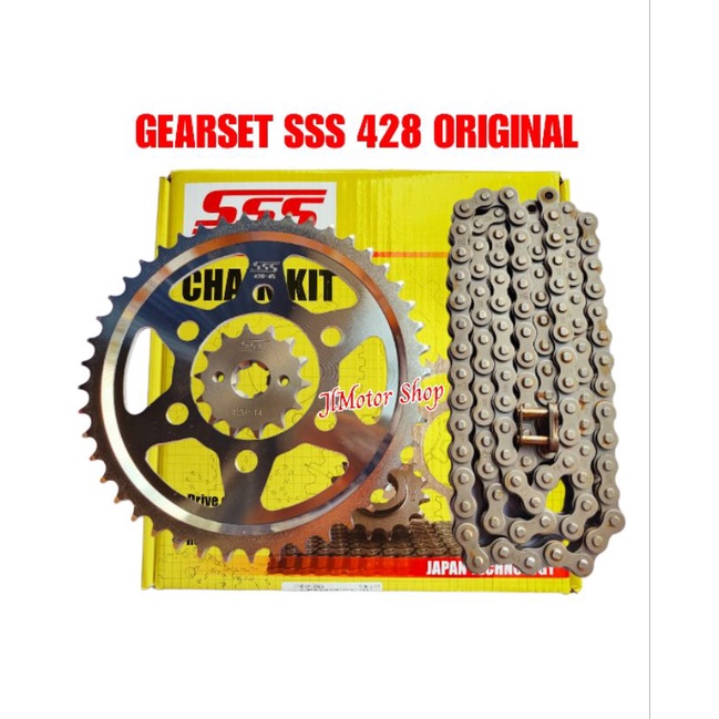 CHAIN KIT GEARSET GEAR GIR SET SSS NEW CBR150 CB150 CBR CB 150 R  BAUT 6 STANDAR ORIGINAL