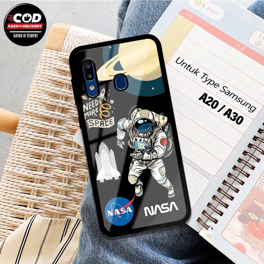 Hardcase Glossy Samsung A20 / A30 - Softcase Glossy Samsung A20 / A30 - Kesing Motif [ Astronasa ] -
