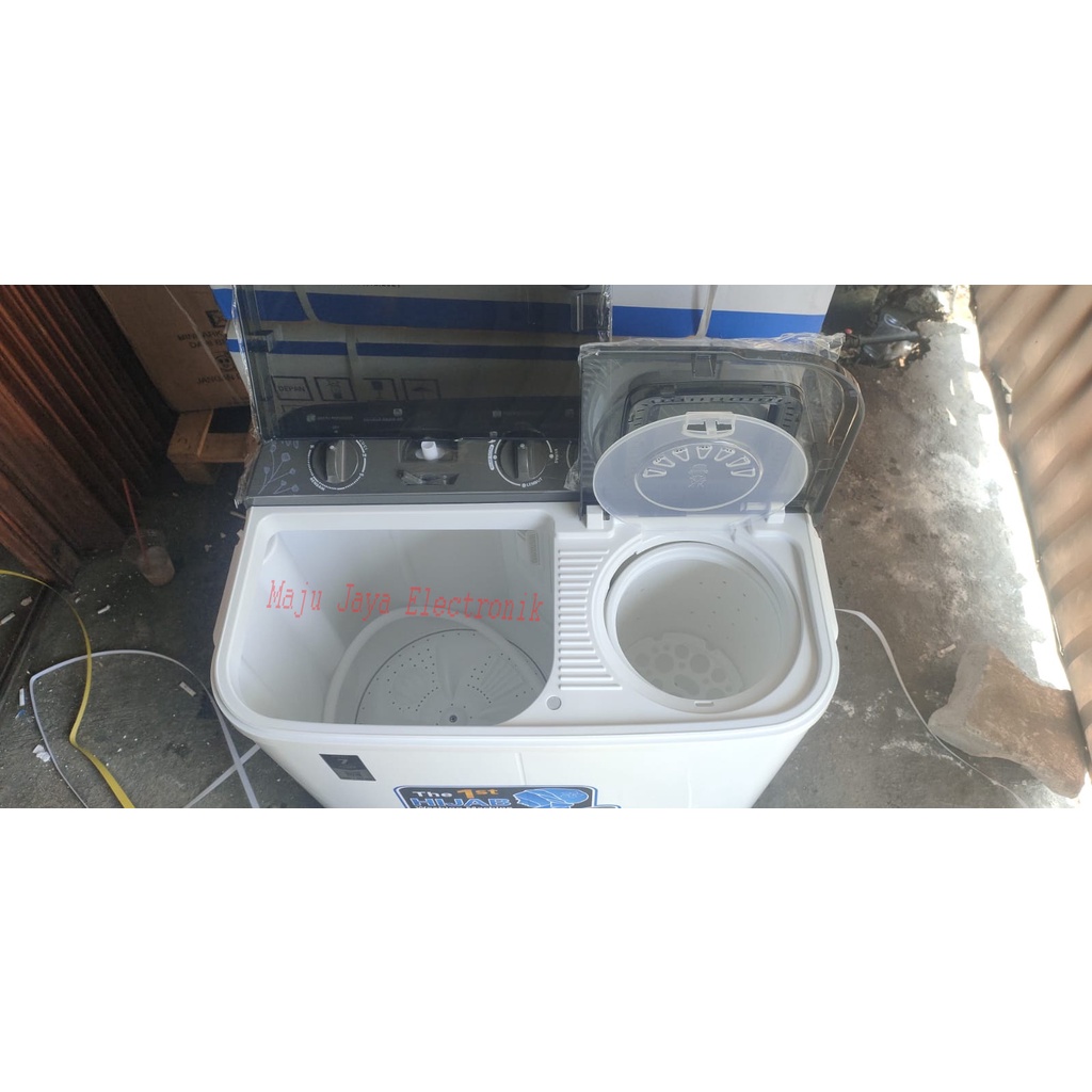 Mesin Cuci 2 Tabung AQUA QW 860 XT 8.5 KG Hijab Airdry Water Selector TUTUP TRANSPARAN