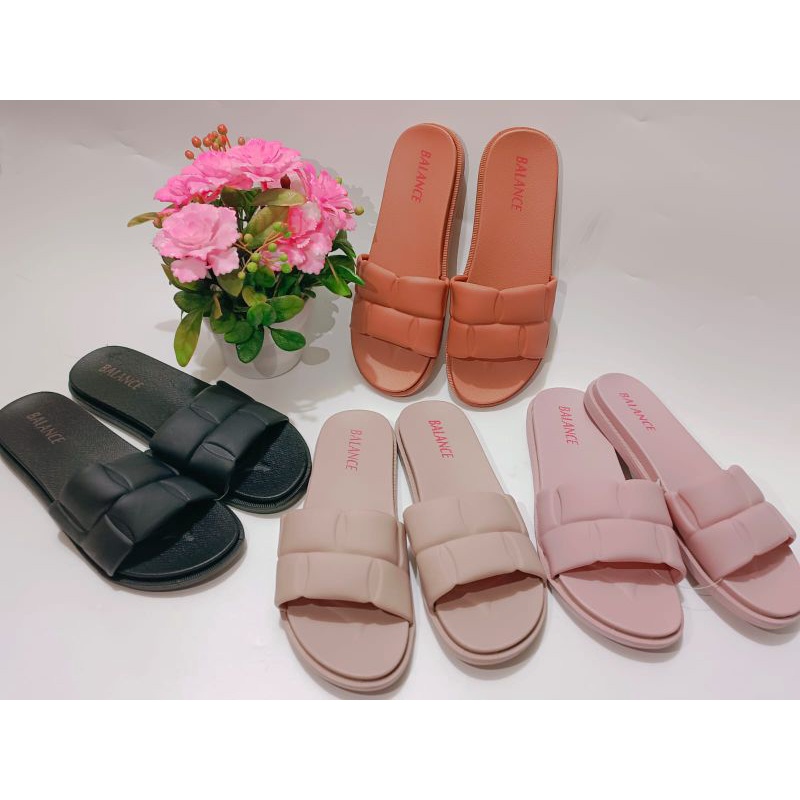 Sandal slop wanita jelly original import balance