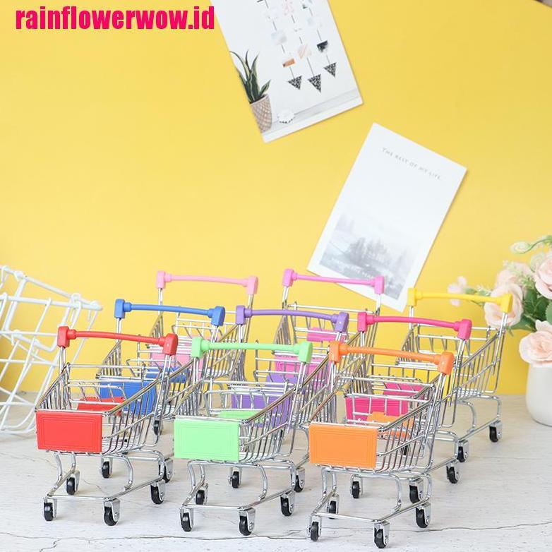 1pc Troli Belanja Supermarket Mini Bahan Plastik