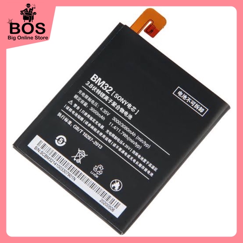 BOS - Baterai Xiaomi BM32 / MI 4 / MI4 | Battery Batre HP BM 32