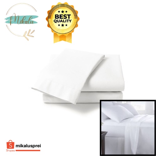 Boven Laken Flat Sheet Sprei Lembaran Hotel Bed Cover Mattress Protector Bedsheets 120x160 l 200x100