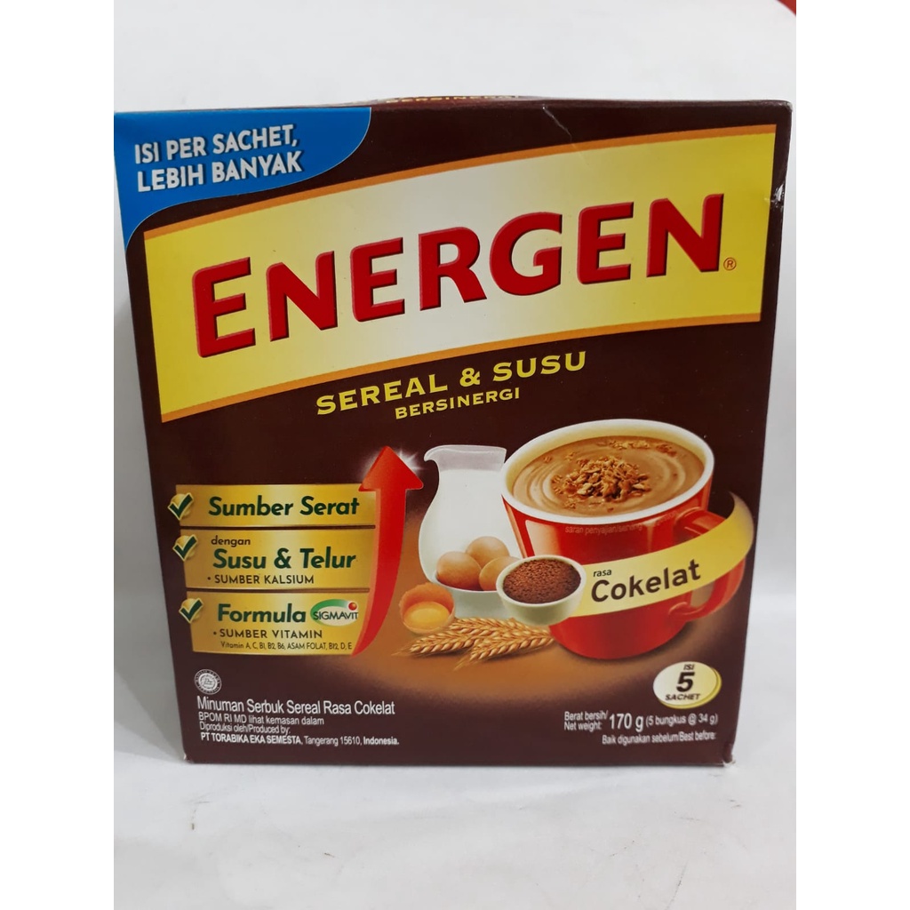 

ENERGEN SEREAL COKLAT KOTAK 170Gr