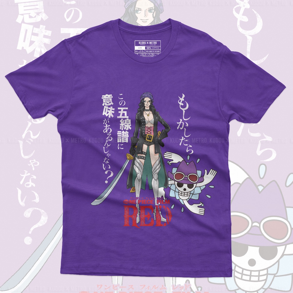 Kaos Nico Robin One Piece Film Red Anime Manga Premium Unisex