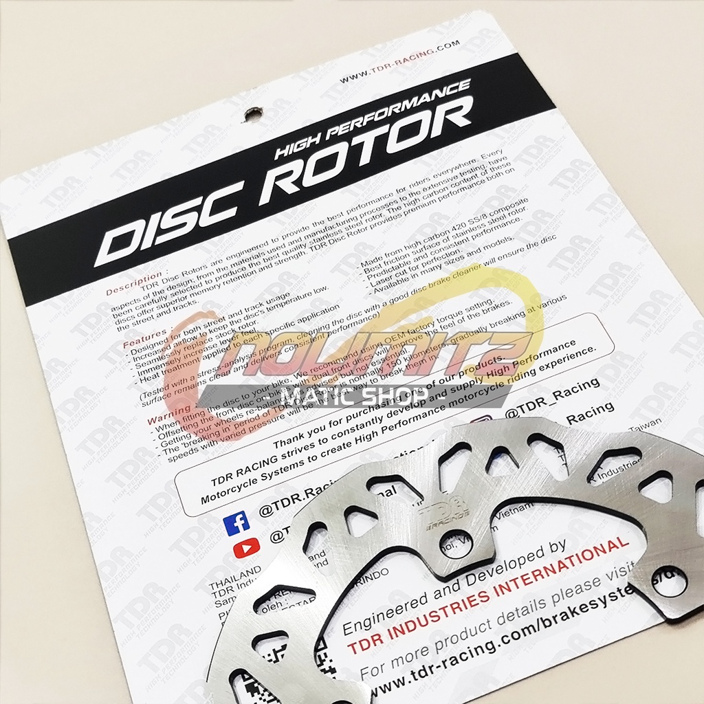 Disc Brake Piringan Cakram TDR Depan Honda PCX 160