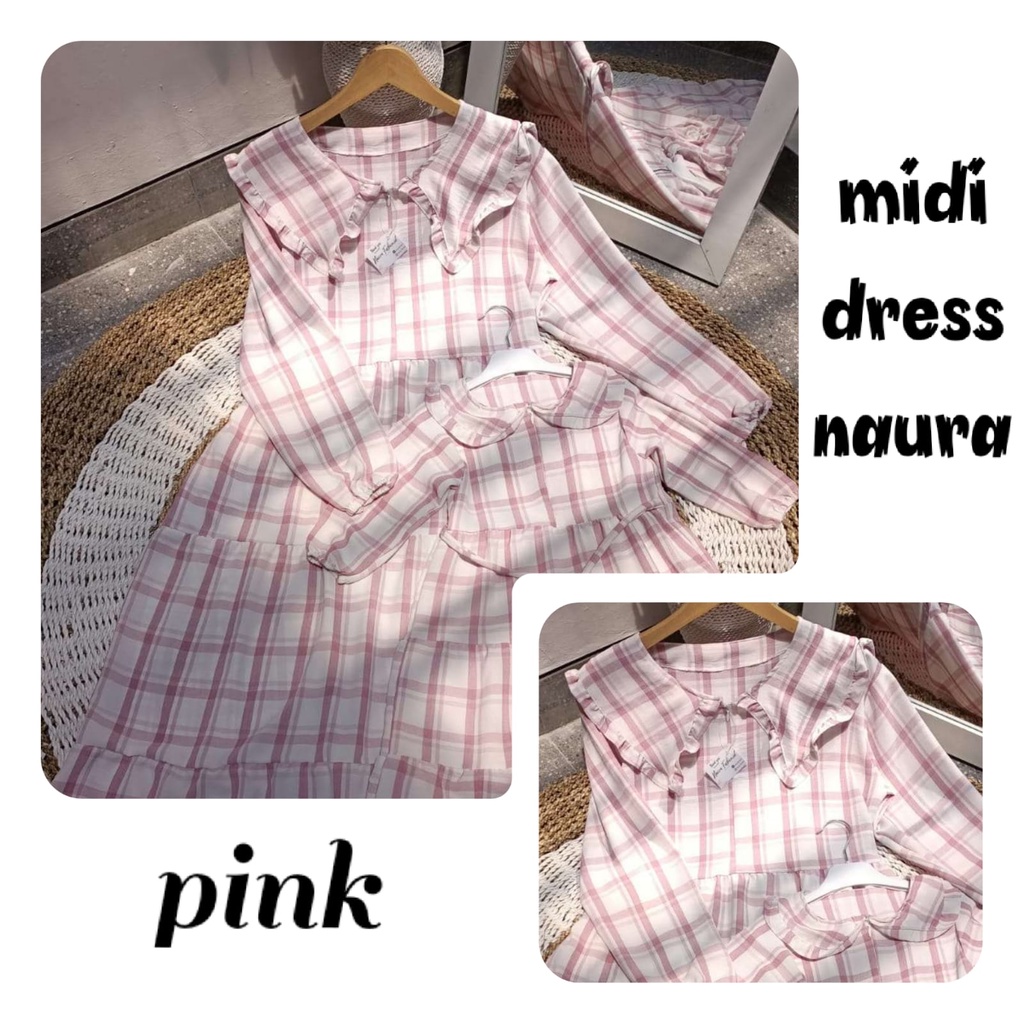 midi dress crincle ibu dan anak usia 3-6th / gamis remaja tanggung