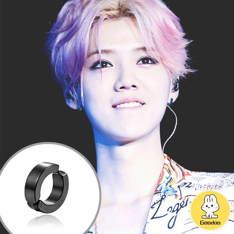 Anting Magnet Tanpa Lubang Telinga Palsu Bahan Titanium Steel -Doo
