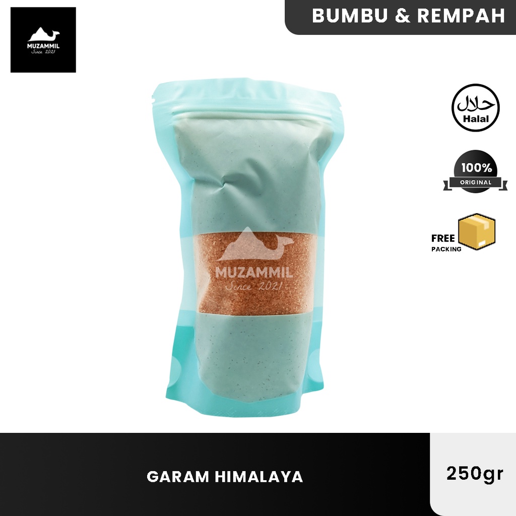 

Garam Himalaya Halus Asli 100% Garem Pink Organik 250gr Himalayan Seasalt