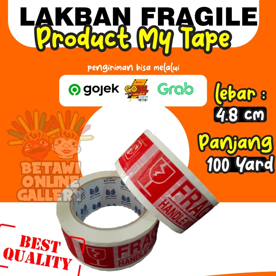 Lakban Fragile 48mm x 100Yard