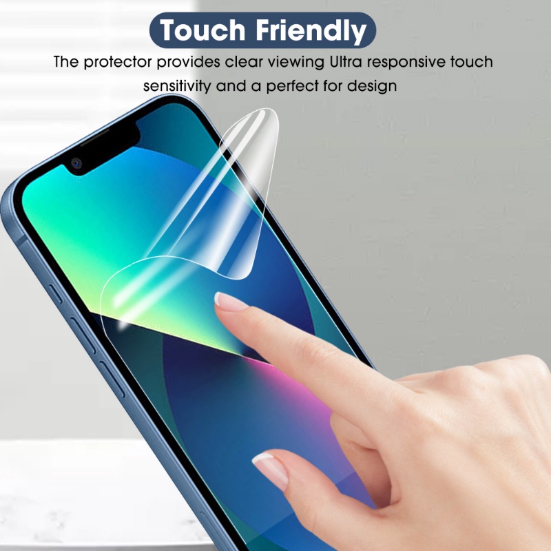 Pelindung Layar Hydrogel Anti Sidik Jari Untuk Iphone 14 / 14 Plus / 14 Pro / 14 Pro Max