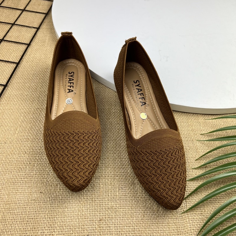 MARASYAFFA - SEPATU FLAT WANITA RAJUT MS25