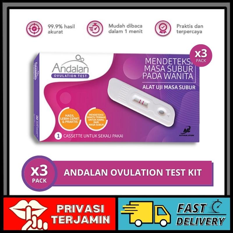 Jual Andalan Ovulation Test Kit x 3 Test Pack Kesuburan Test Kit