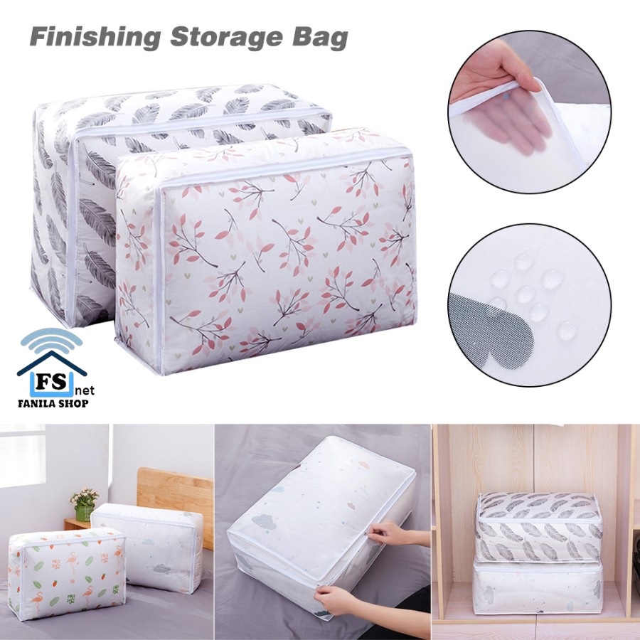 Storage Bag Selimut praktis untuk  Penyimpanan Pakaian Bed Cover Anti Debu