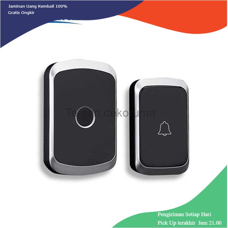 TD - BAL EARKONG Bell Pintu Wireless Doorbell LED 36 Tunes 1 Receiver - A20