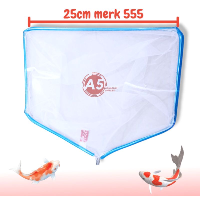 Serok seser ikan jaring ikan ukuran 25cm merk 555