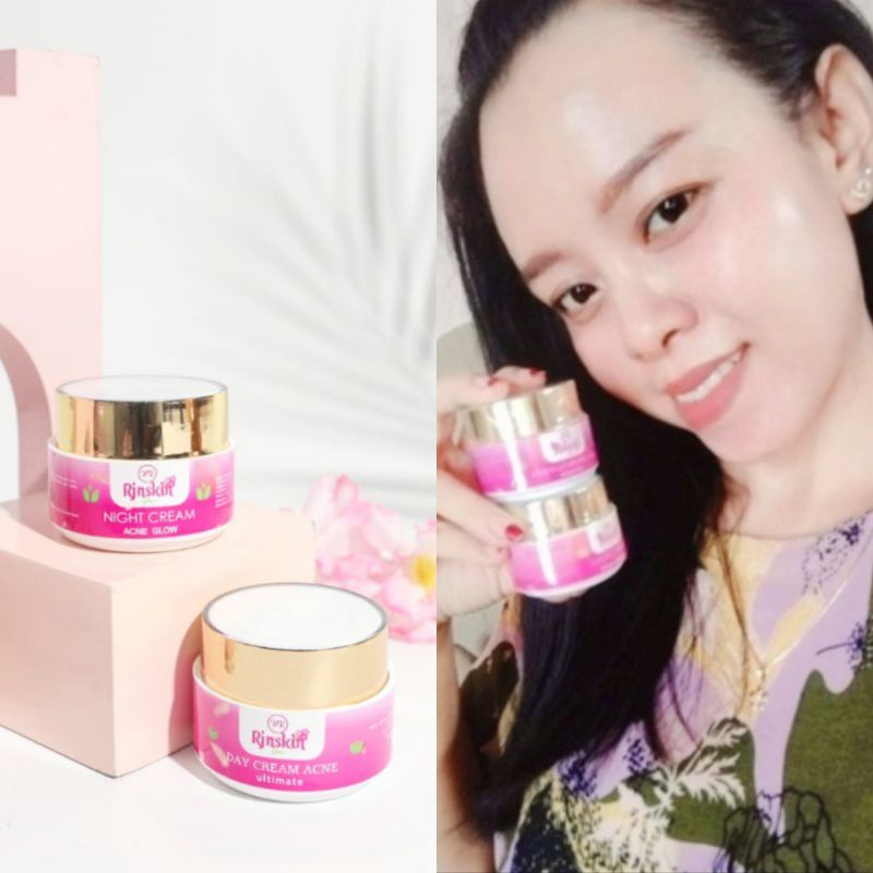 CREAM SIANG + MALAM NR GLOW RJNSKIN SKINCARE NIGHT CREAM KEMASAN BPOM