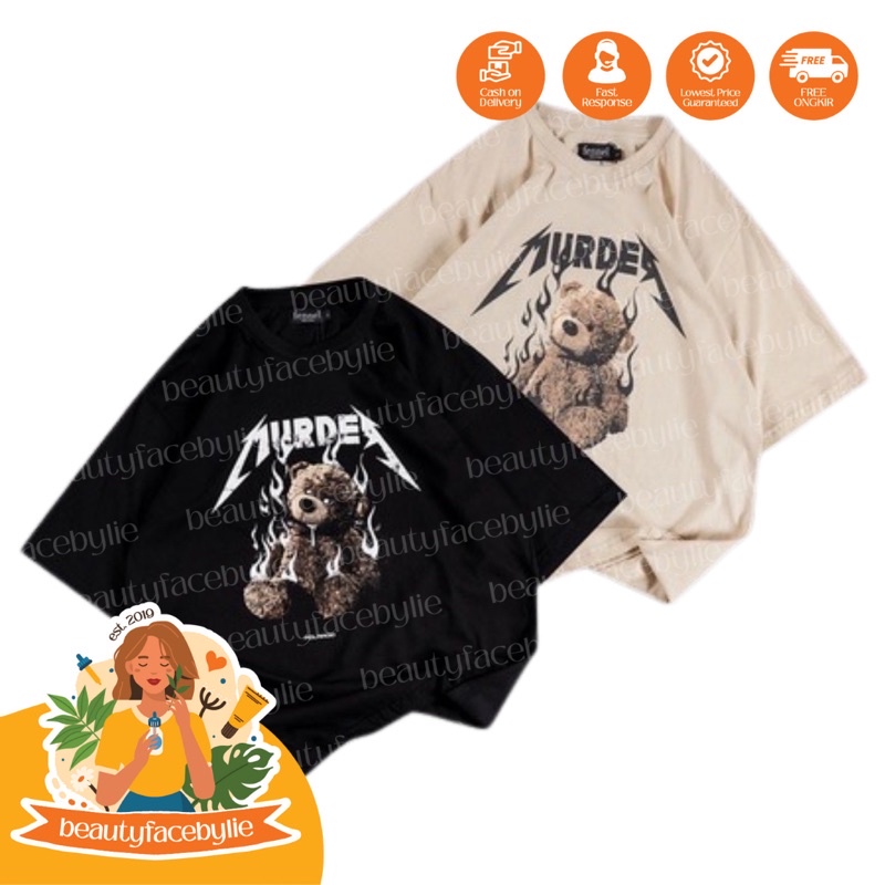 Baju Oversize BURDER POLAROID Kaos Oversize Boneka Bear Kaos Oversize Wanita